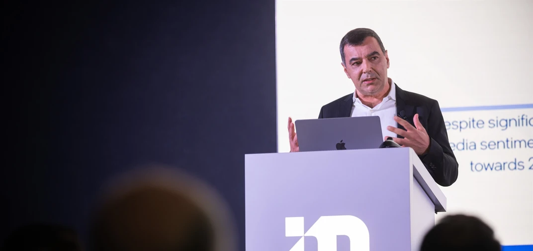 Prof. Amnon Shashua presents during the Mobileye: Now, Next, Beyond CES 2023 Press Conference (Credit: Mobileye) 
