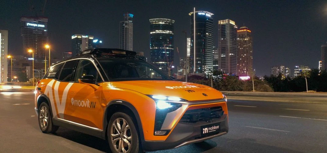 Mobileye-powered AVs navigate city streets around the world.