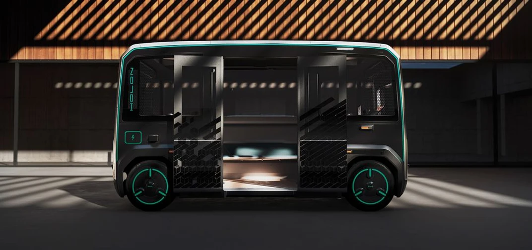 The HOLON mover is designed by Pininfarina and powered by Mobileye Drive™. (Credit: HOLON)