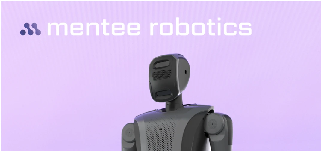 MenteeBot uses camera-only sensing, integrated AI, and proprietary electric motors to support precise, high-dexterity movement.