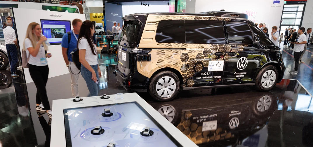 The VW ID. Buzz autonomous vehicle incorporates an array of Mobileye technologies (Photo: Volkswagen)