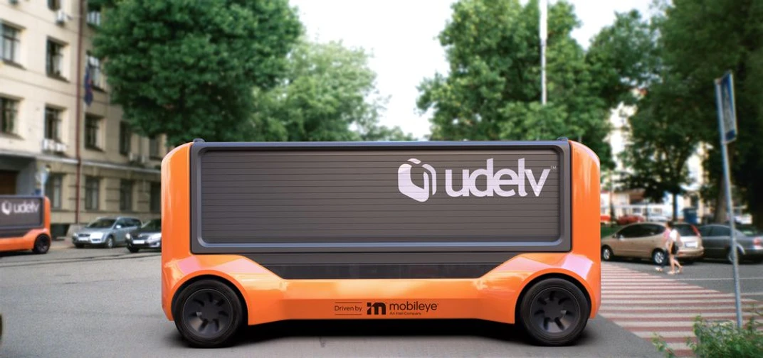 In April 2021, Udelv announced that the Mobileye Drive self-driving system will drive the company's Transporter autonomous delivery vehicles.
