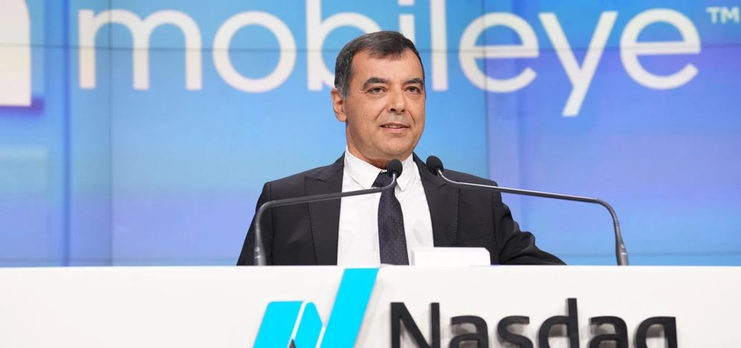 Professor Amnon Shashua on the company’s second public markets debut in Oct. 2022(Credit: 2022 Nasdaq Inc./ Vanja Savic)